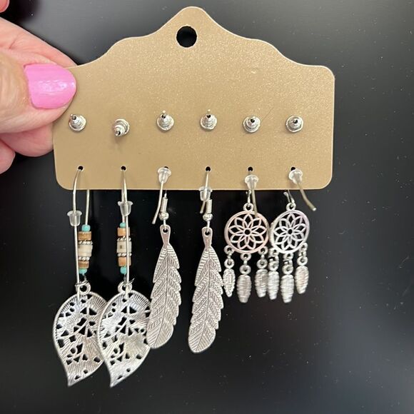 Beautiful Fashion Jewelry 6 Piece Boho Earrings New! - Picture 4 of 4